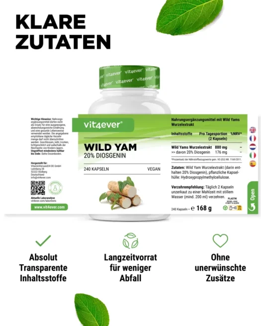 Vit4ever <br>Wilde Yam - verschillende hoeveelheden - Afbeelding 2