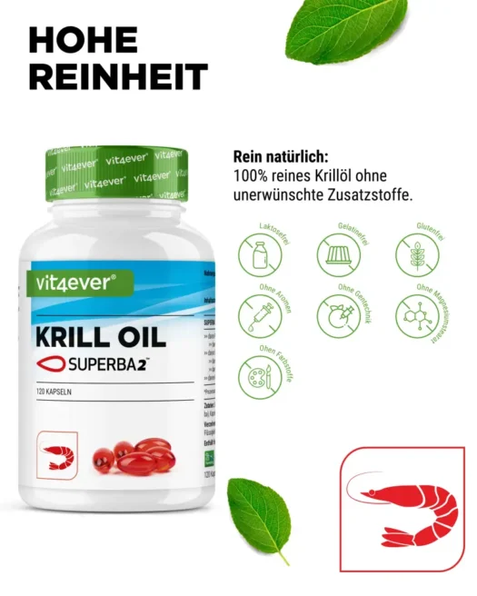 Vit4ever <br>Huile de krill - 120 gélules – Image 4
