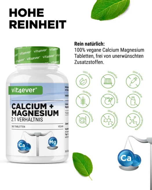 Vit4ever <br>Calcium + Magnesium - 365 tabletten - Afbeelding 4
