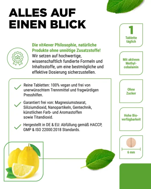 Vit4ever <br>Vitamine B12 - 365 comprimés à sucer - différentes variétés (Kopie) – Image 5