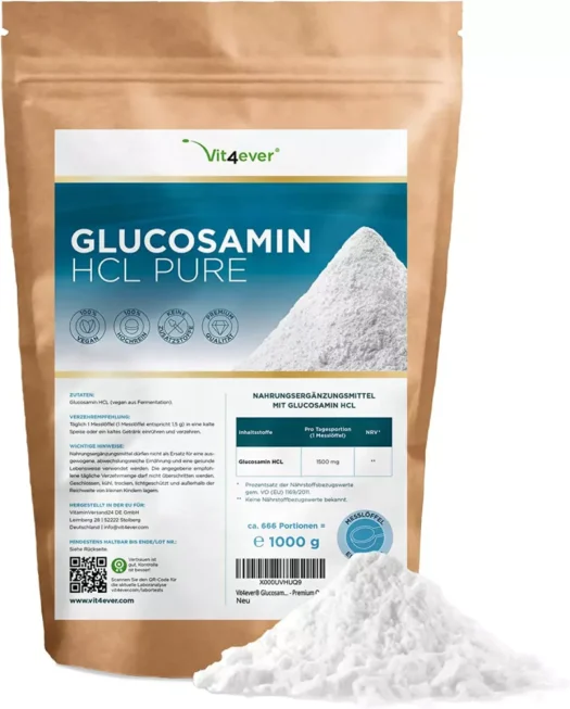 Vit4ever <br>Glucosamine HCL - 1000 g