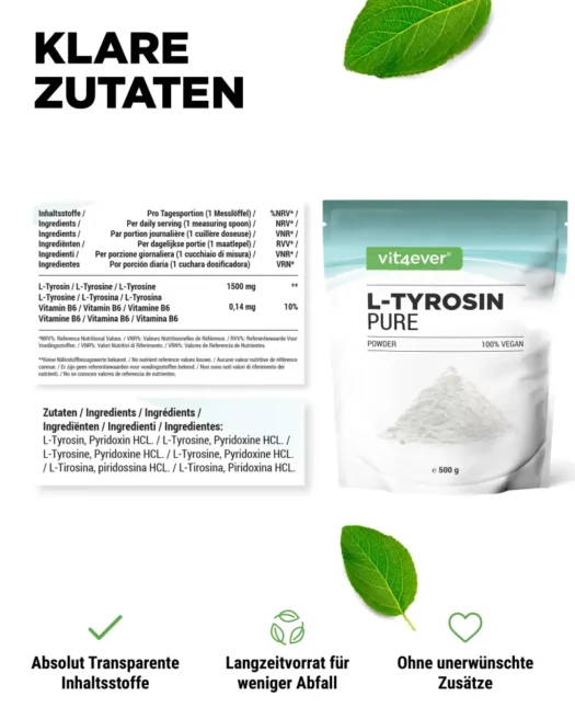 Vit4ever <br>L-Tyrosine - 500 g - Image 2