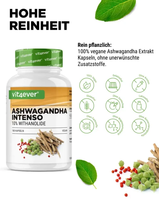 Vit4ever <br>Ashwagandha Intenso Extract - 180 capsules - Image 4