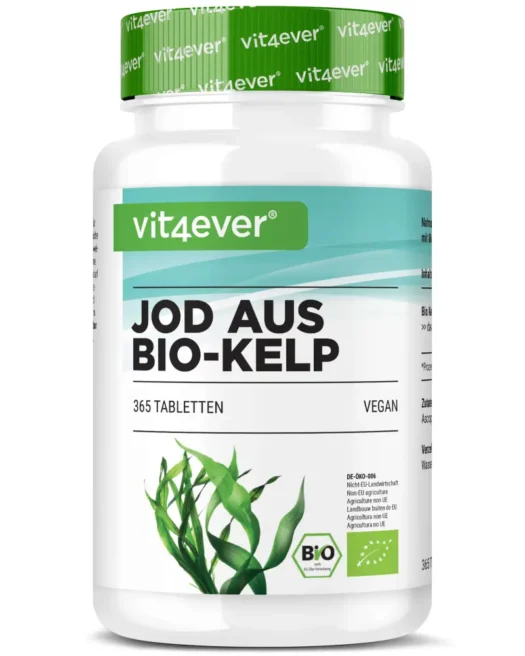 Vit4ever <br>Bio Kelp Extrakt (natürliches Jod) - 365 Tabletten