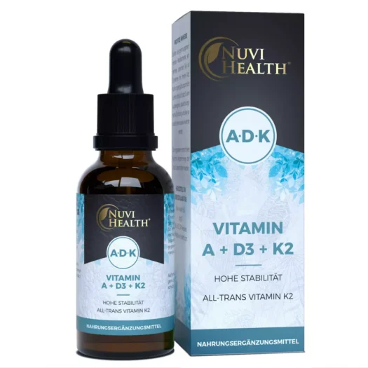 Nuvi Health <br>Vitamina A + D3 + K2 gotas - 50 ml
