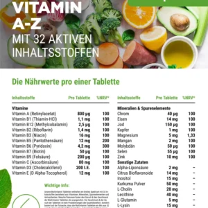 Vit4ever Multivitamin A-Z – 365 Tabletten
