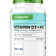 Vit4ever <br>Vitamin D3 10000 I.E. + K2 - 100 Tabletten