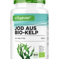 Vit4ever Bio Kelp Extrakt (natürliches Jod) – 365 Tabletten – Vorderseite
