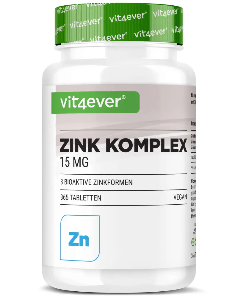 vit4ever <br>zink komplex 15 mg - 365 tabletten