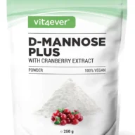 Vit4ever D-Mannoza + Żurawina – 250 g – przód