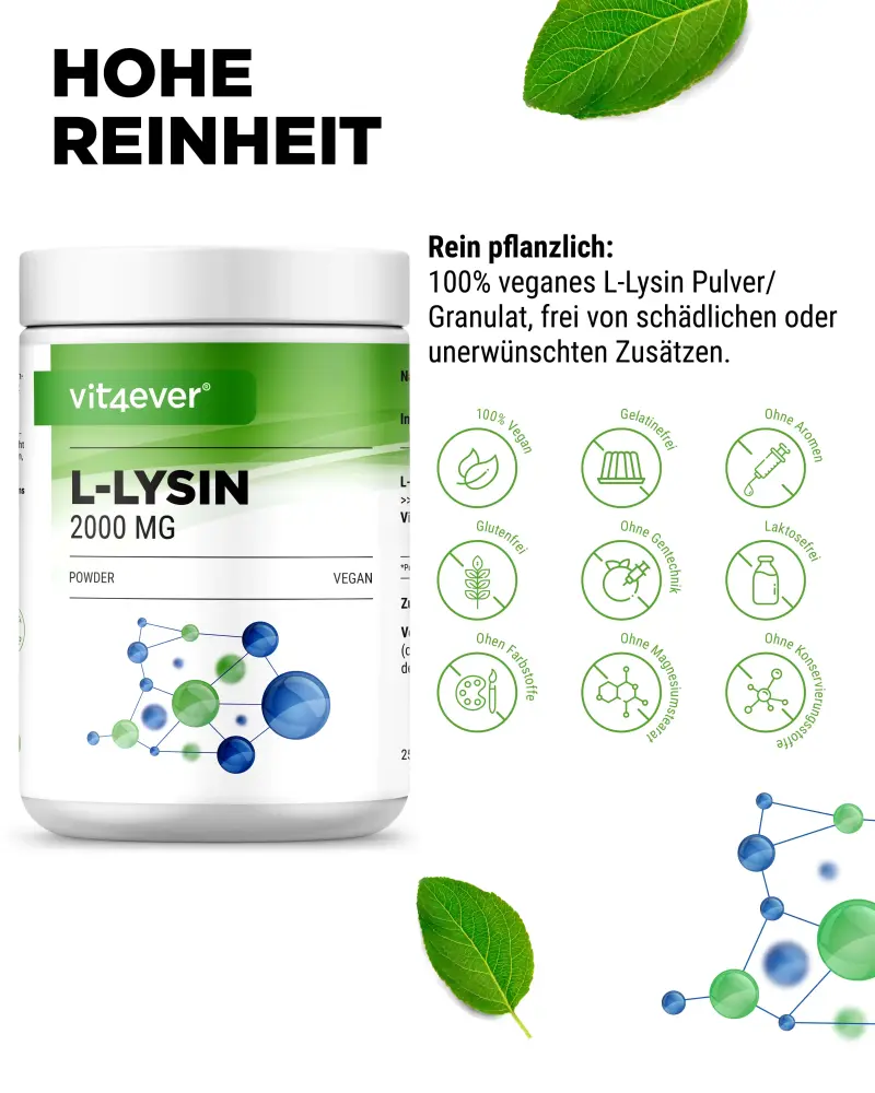 vit4ever <br>l-lisina hcl em pó - 500 g - Image 4
