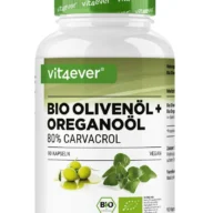 Vit4ever Bio Oreganoöl & Olivenöl – 90 Kapseln – Vorderseite