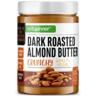 Vit4ever Dark Roasted Crunchy Almond Butter – 1000 g – front